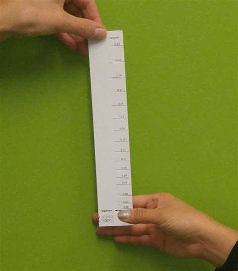 Reaction Time Ruler .